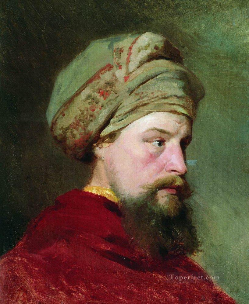 the sitter s head the second half of the xix century Ilya Repin Oil Paintings